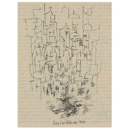 Paul Klee - DEATH FOR THE IDEA 1915 Fine Art Poster - Default Title