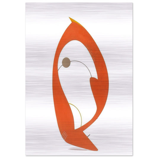 Composition - 1948 - Gyula Kosice Brushed Aluminum Print - 70x100 cm / 28x40 inches | Gyula Kosice Aluminum Print | Gyula Kosice Prints