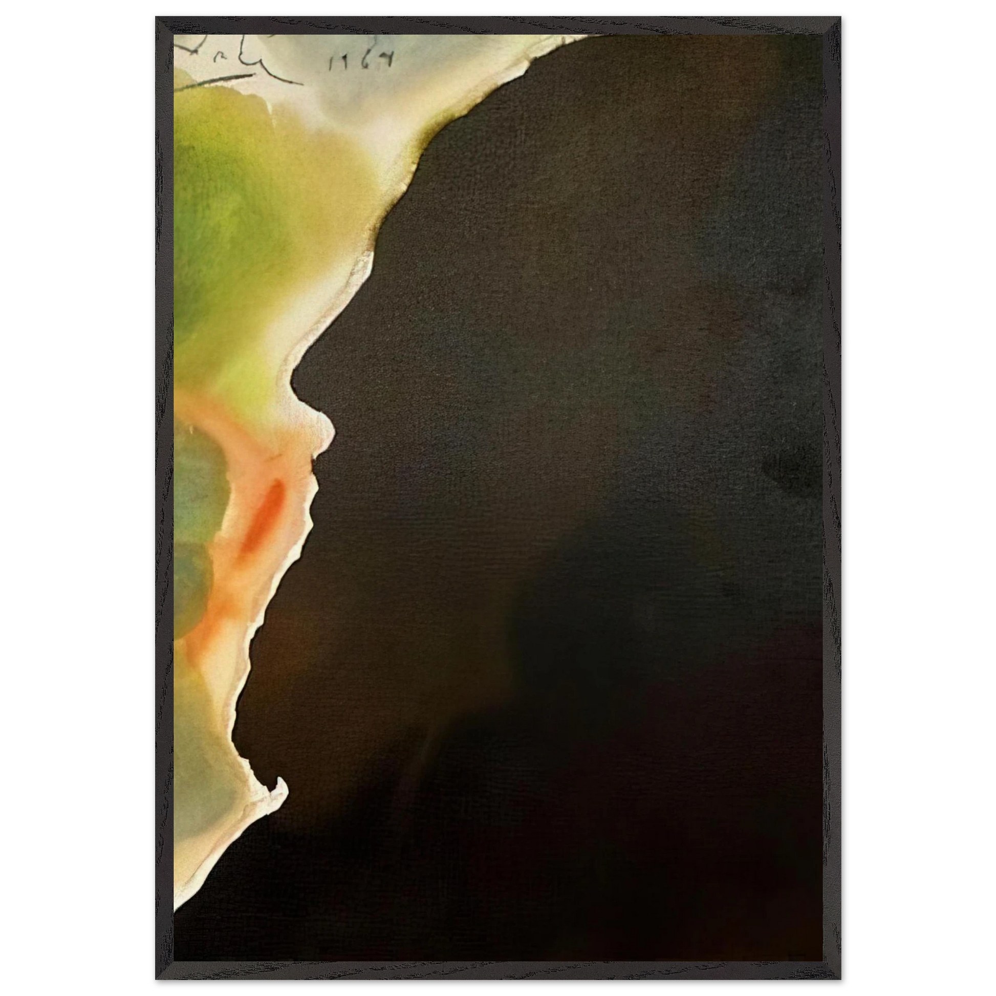 ABRAHAM PATER MULTAREM GENTIUM GENESIS 12 1F 1967 - Salvador Dali Framed Art Print – Black Wooden Frame - Default Title - -Framed Art Print