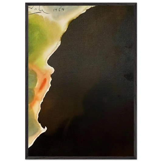 ABRAHAM PATER MULTAREM GENTIUM GENESIS 12 1F 1967 - Salvador Dali Framed Art Print – Black Wooden Frame - Default Title - -Framed Art Print