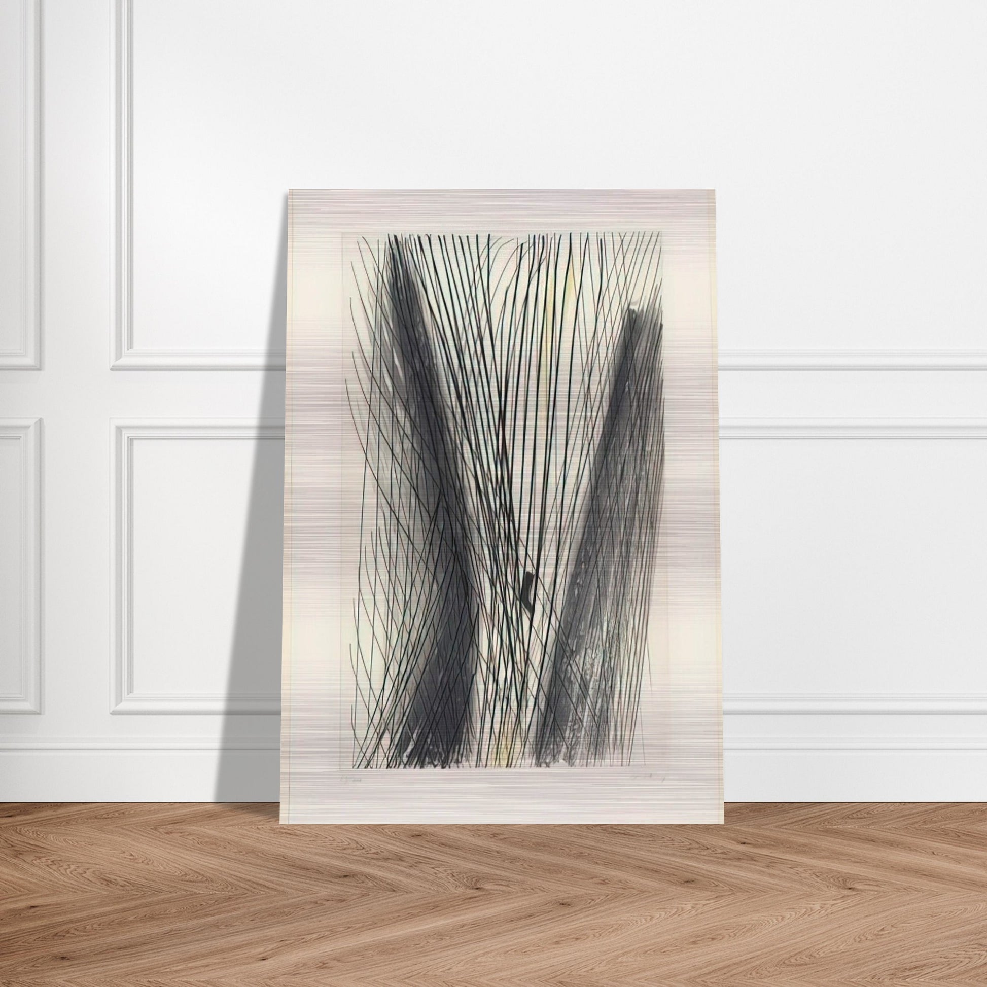 #18 - 1953 - Hans Hartung Brushed Aluminum Print - 70x100 cm / 28x40 inches | Hans Hartung Aluminum Print | Hans Hartung Prints