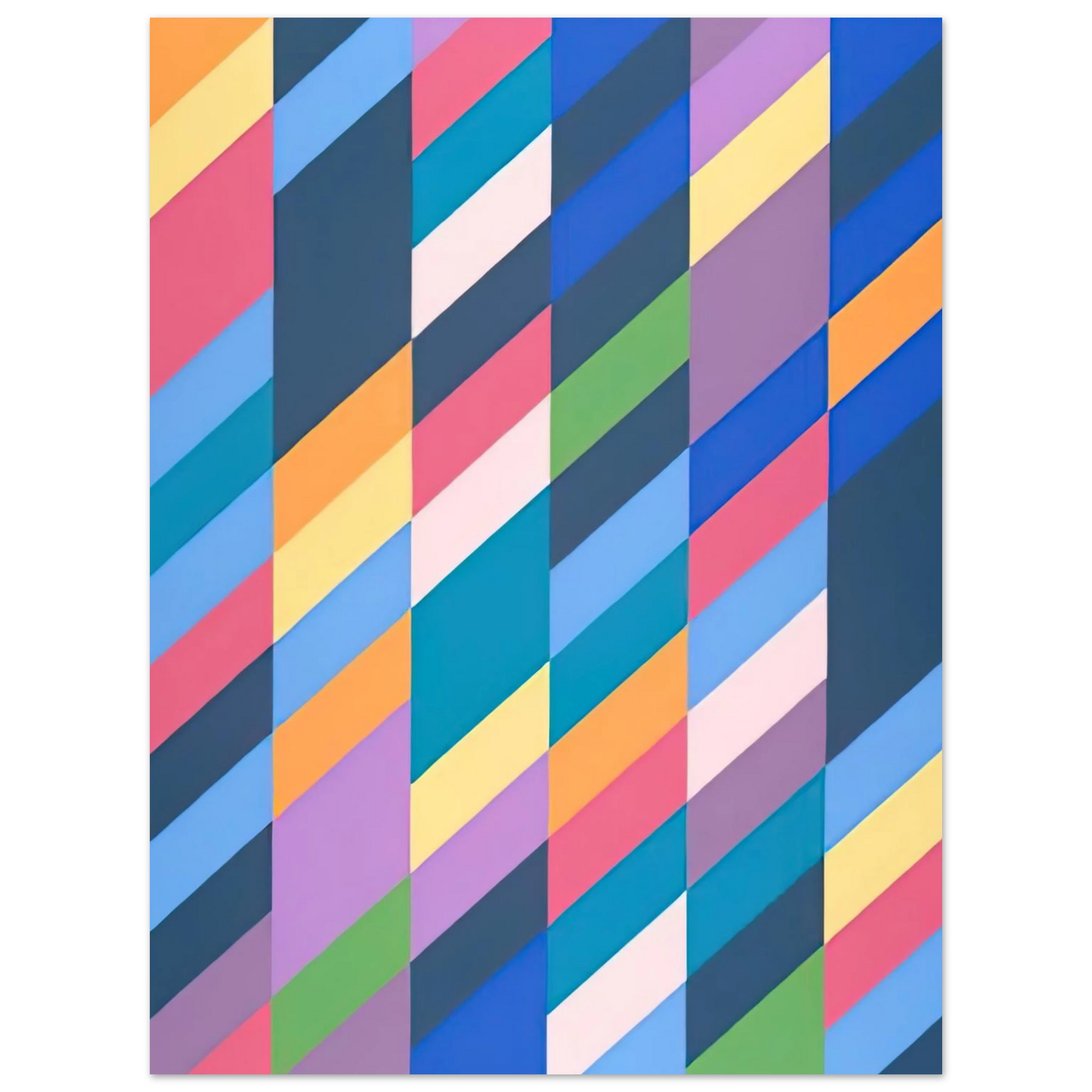 Bridget Riley - SHADOW PLAY 1990 Fine Art Poster - Default Title