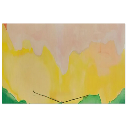 Helen Frankenthaler - Boulevard - 1973 Wall art - 20x25 cm / 8x10 Inches - Premium Wooden Framed Poster With Fine Art Paper - Black frame
