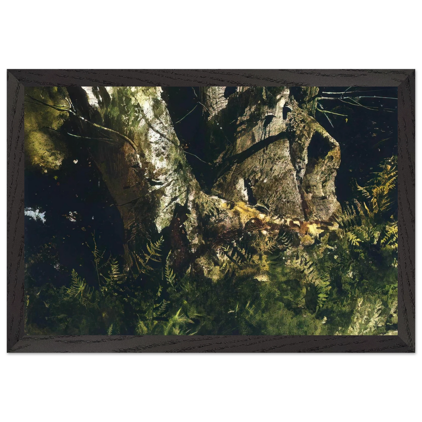 Andrew Wyeth - VIRGIN BIRCH 1982 Wall Art - 30x40 cm / 12x16 inches - Premium Wooden Framed Poster With Fine Art Paper - Wood frame