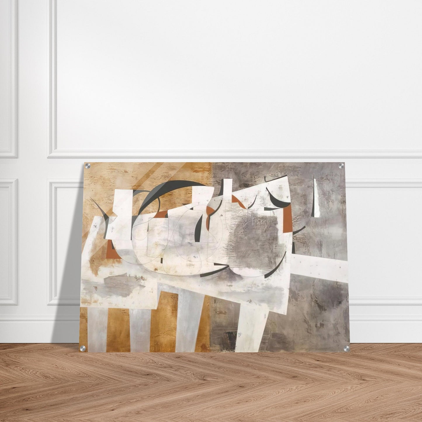 August 1956 Val d'Orcia - 1956 - Ben Nicholson Acrylic Print - 70x100 cm / 28x40″ inches | Ben Nicholson Wall Art | Ben Nicholson Prints