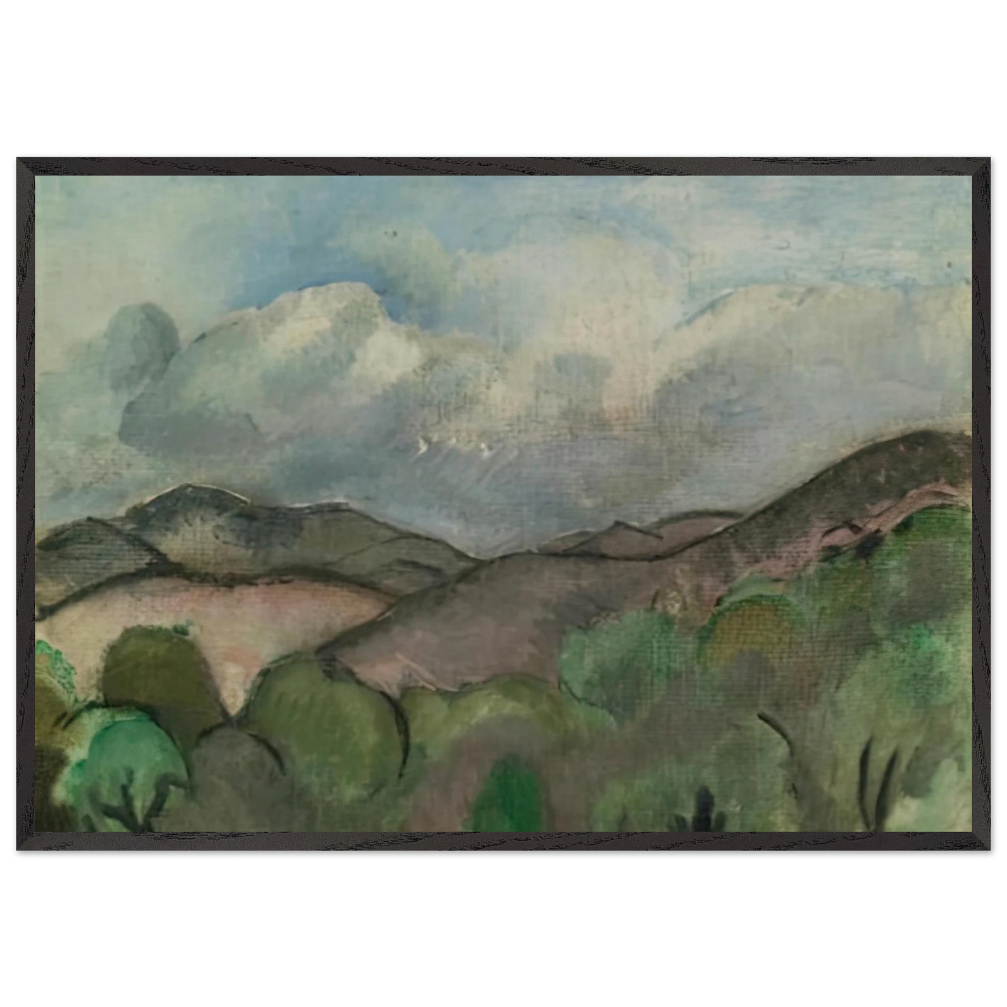 LE MONT CHAUVE A NICE 1918 - Henri Matisse Framed Art Print – Black Wooden Frame - Default Title - -Framed Art Print