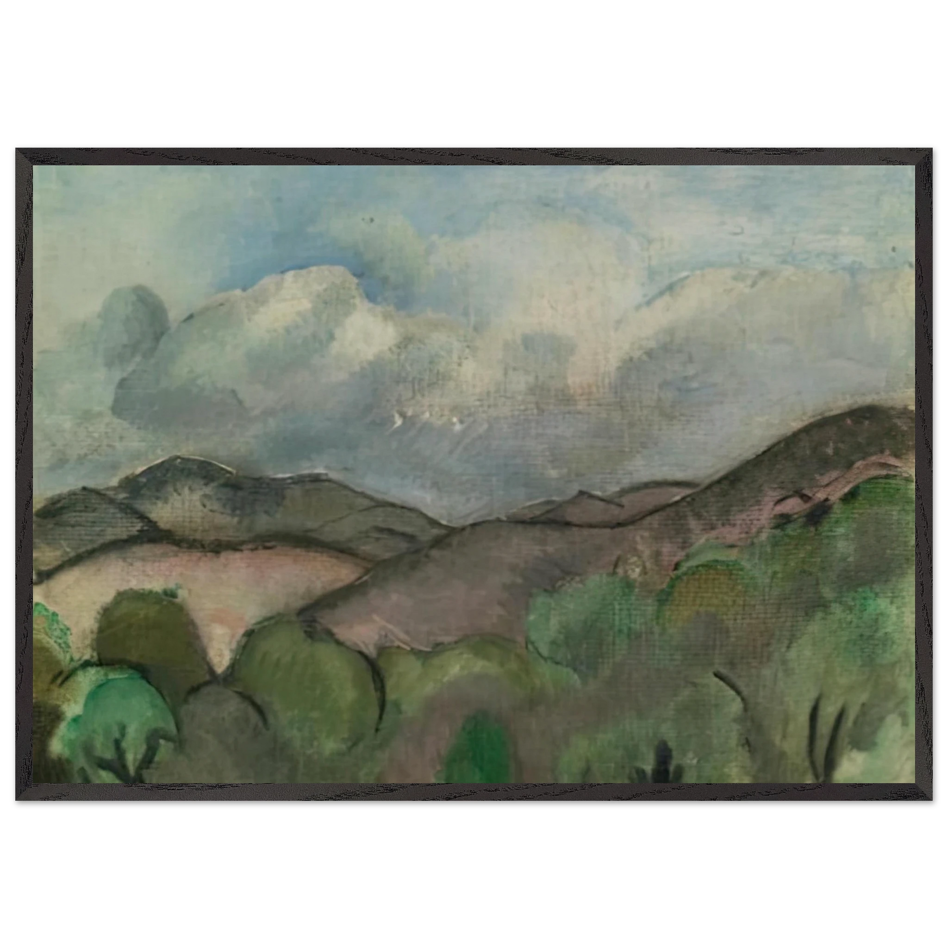 LE MONT CHAUVE A NICE 1918 - Henri Matisse Framed Art Print – Black Wooden Frame - Default Title - -Framed Art Print