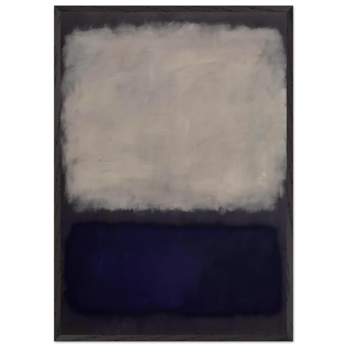 Blue and gray - 1962 - Mark Rothko Framed Art Print – Black Wooden Frame - Default Title - -Framed Art Print