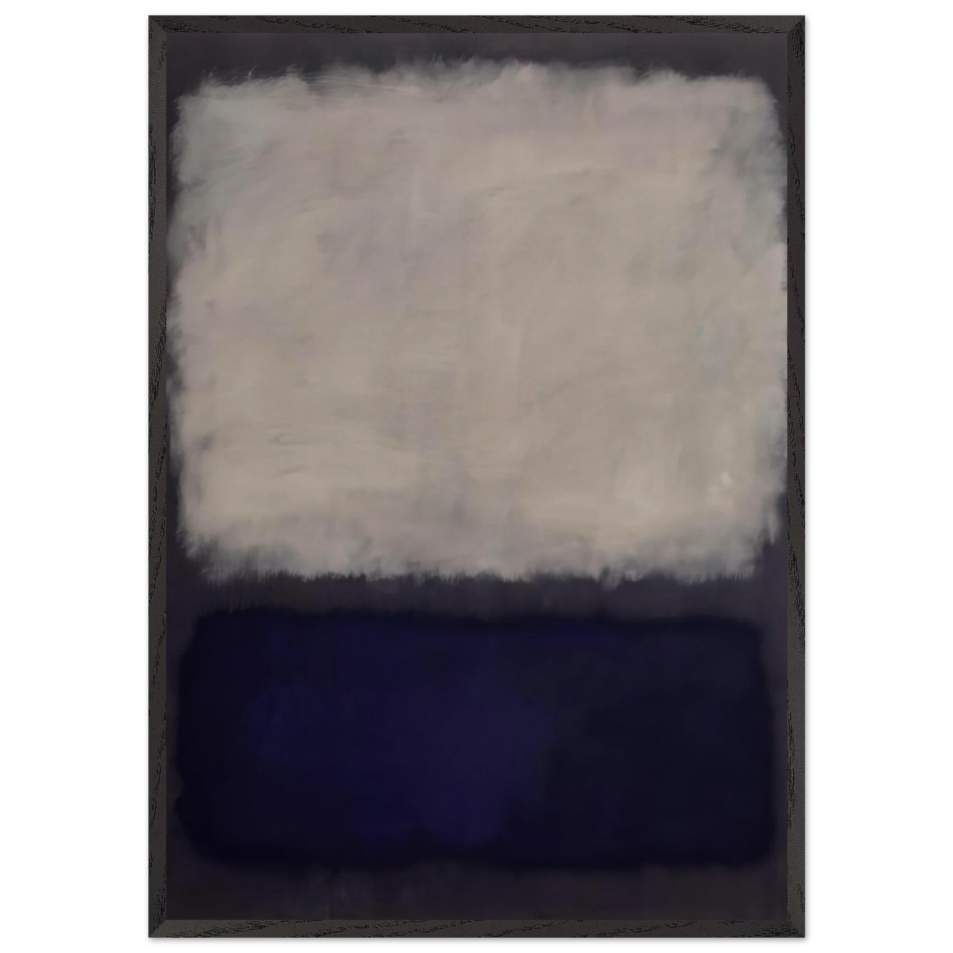 Blue and gray - 1962 - Mark Rothko Framed Art Print – Black Wooden Frame - Default Title - -Framed Art Print