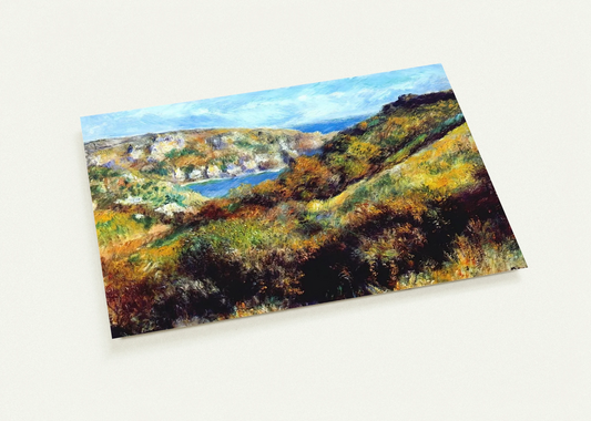 Hills Around Moulin Huet Bay By Pierre-Auguste Renoir Pack of 10 Post Cards | Pierre-Auguste Renoir Post Cards | A6 (10.5 x 14.8 cm) - 4.1 x 5.8 inches