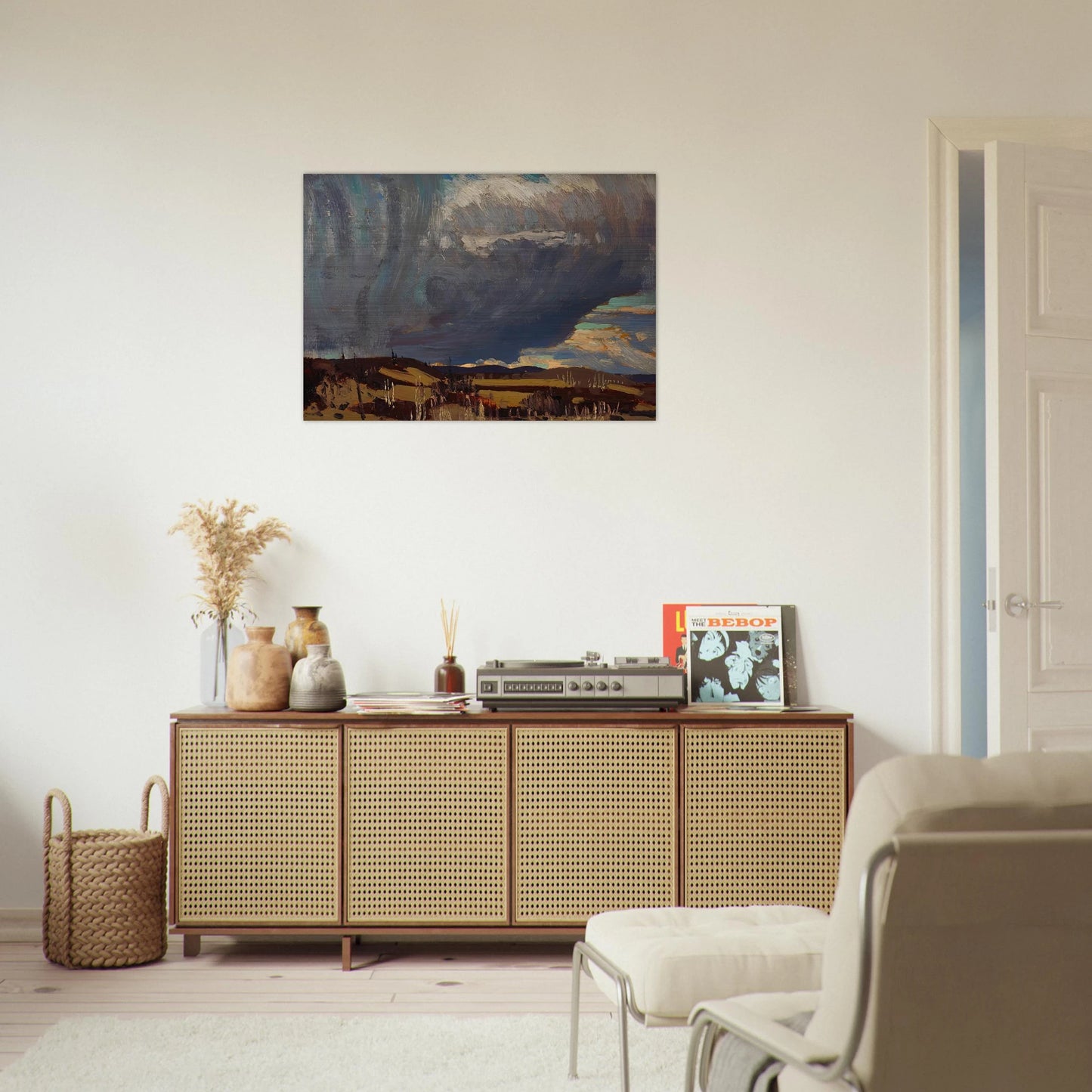 APPROACHING SNOWSTORM 1915 - Tom Thomson Brushed Aluminum Print - 70x100 cm / 28x40 inches | Tom Thomson Aluminum Print | Tom Thomson Prints