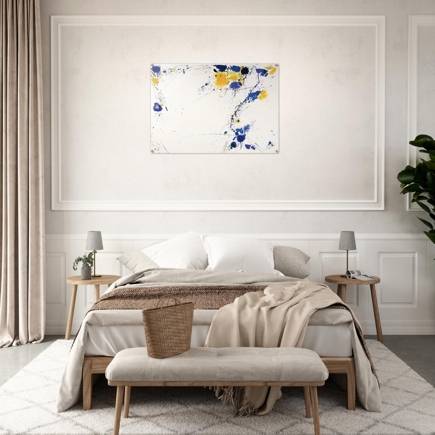 Foot Print - Sam Francis Acrylic Print - 70x100 cm / 28x40″ inches | Sam Francis Wall Art | Sam Francis Prints