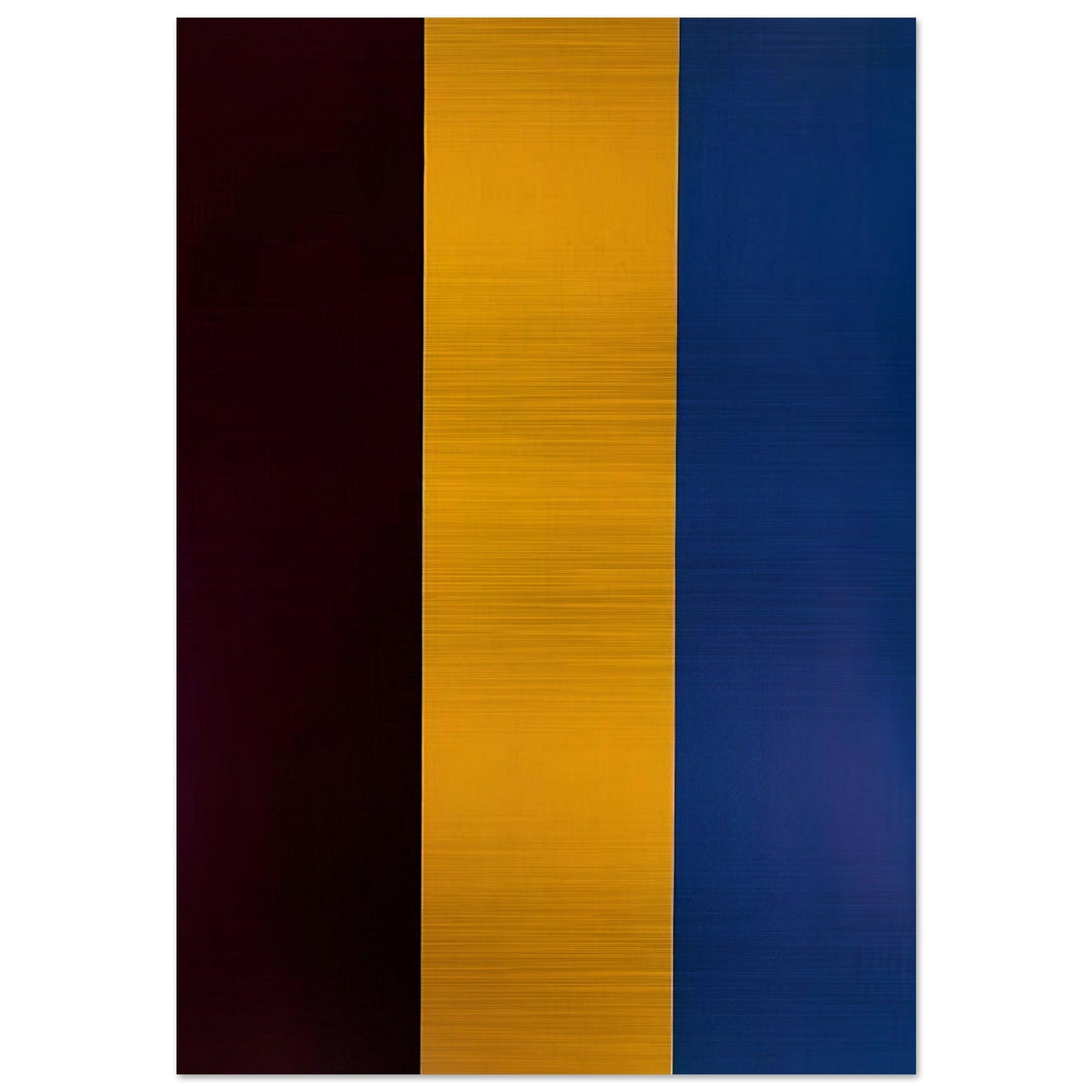 Red Yellow Blue - 1974 - Brice Marden Brushed Aluminum Print - 70x100 cm / 28x40 inches | Brice Marden Aluminum Print | Brice Marden Prints