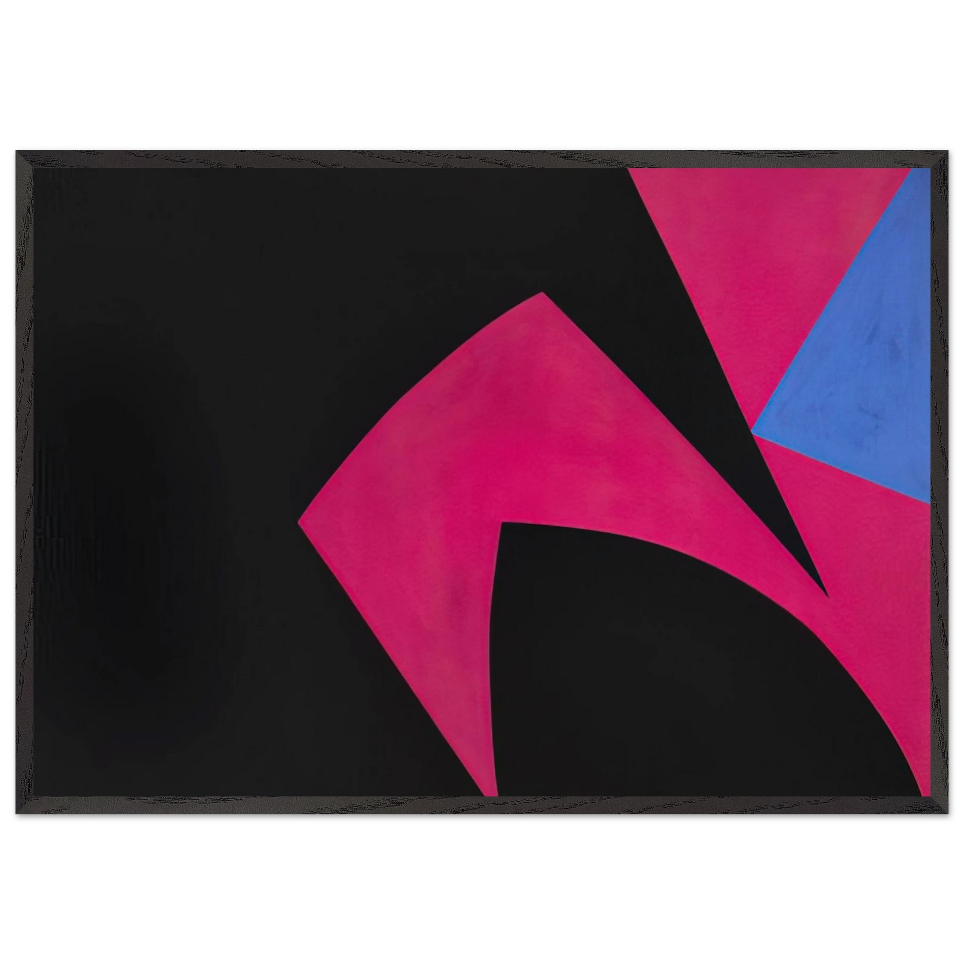 Magical Space Forms Black Fuchsia - 1951 - Lorser Feitelson Framed Art Print – Black Wooden Frame - Default Title - -Framed Art Print