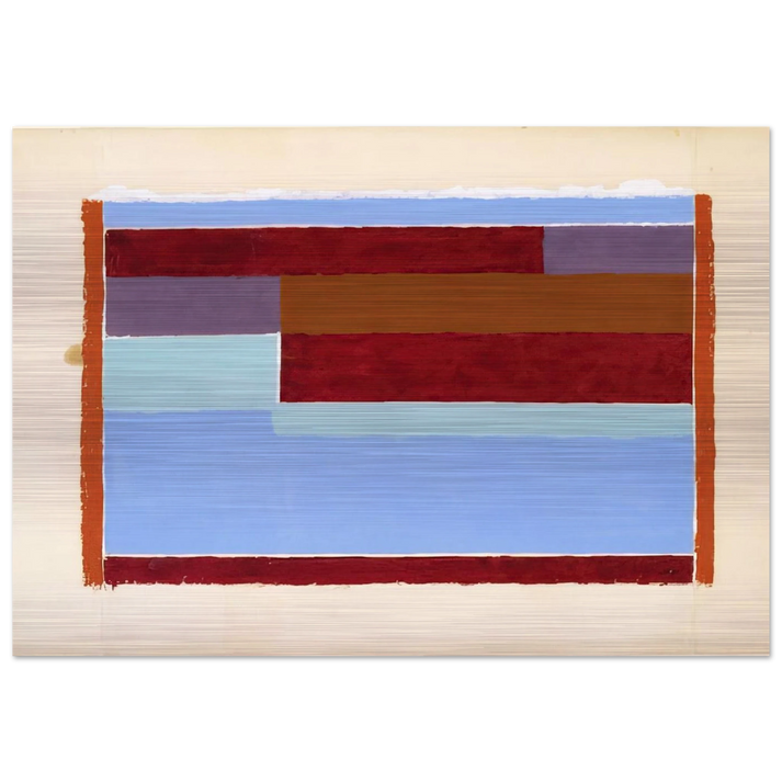 UNTITLED ABSTRACTION VIII 1937 - Josef Albers Brushed Aluminum Print - 70x100 cm / 28x40 inches | Josef Albers Aluminum Print | Josef Albers Prints