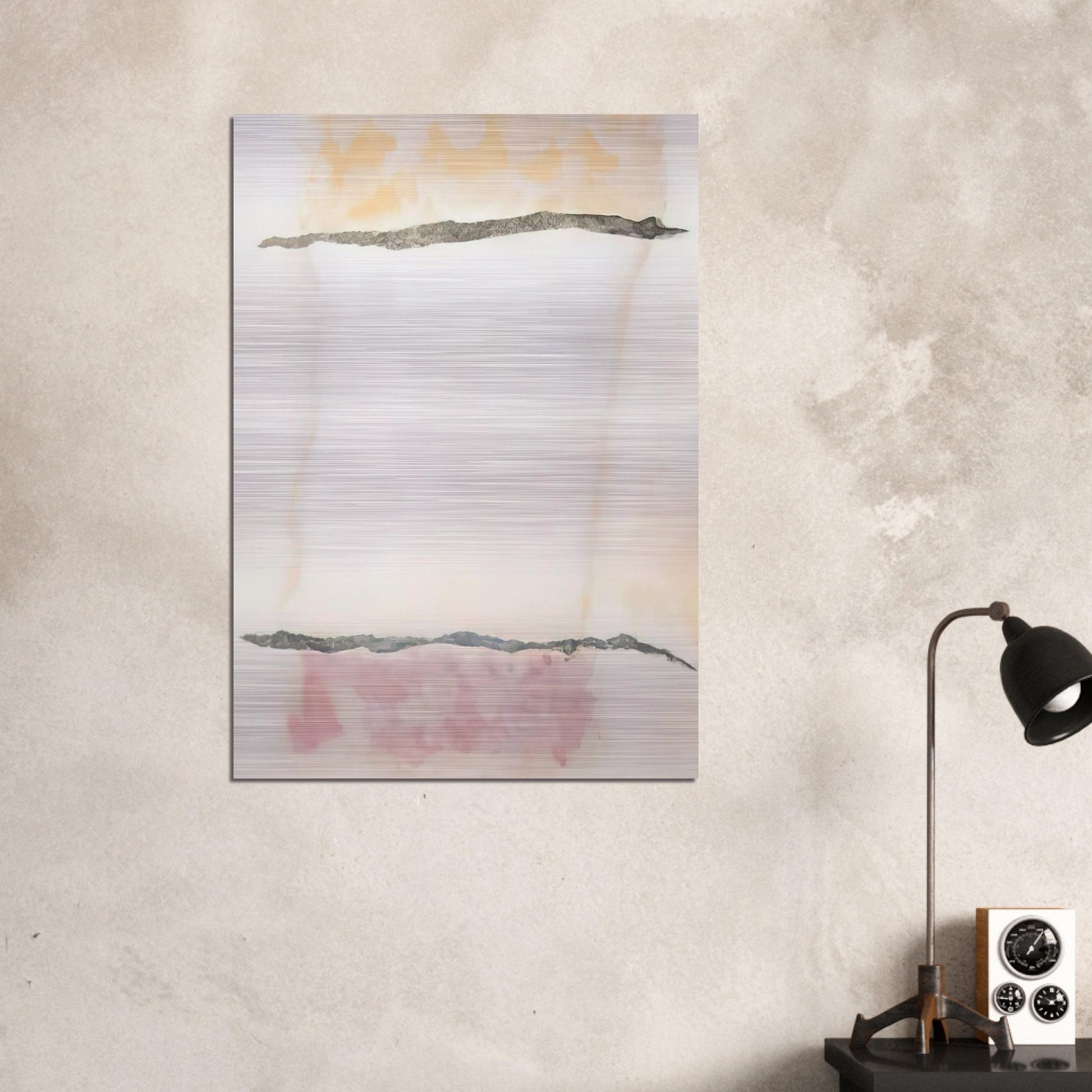 Infinity Field, Lefkada Series #3 - 1978 - Theodoros Stamos Brushed Aluminum Print - 70x100 cm / 28x40 inches | Theodoros Stamos Aluminum Print | Theodoros Stamos Prints