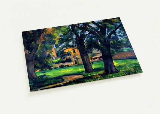 Chestnut Tree and Farm By Paul Cézanne Pack of 10 Post Cards | Paul Cézanne Post Cards | A6 (10.5 x 14.8 cm) - 4.1 x 5.8 inches