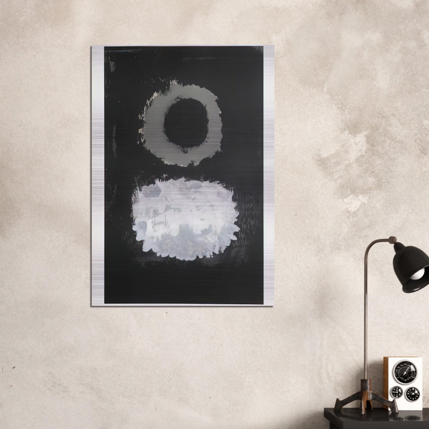 Black Field - 1972 - Adolph Gottlieb Brushed Aluminum Print - 70x100 cm / 28x40 inches | Adolph Gottlieb Aluminum Print | Adolph Gottlieb Prints