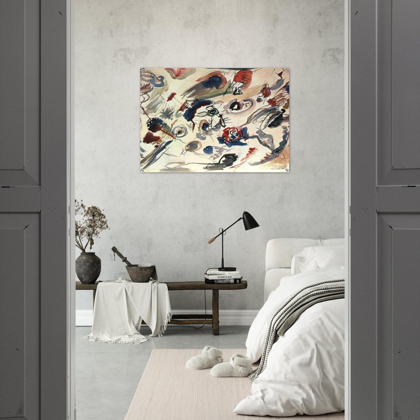 FIRST ABSTRACT WATERCOLOR 1910 - Wassily Kandinsky Acrylic Print - 70x100 cm / 28x40″ inches | Wassily Kandinsky Wall Art | Wassily Kandinsky Prints