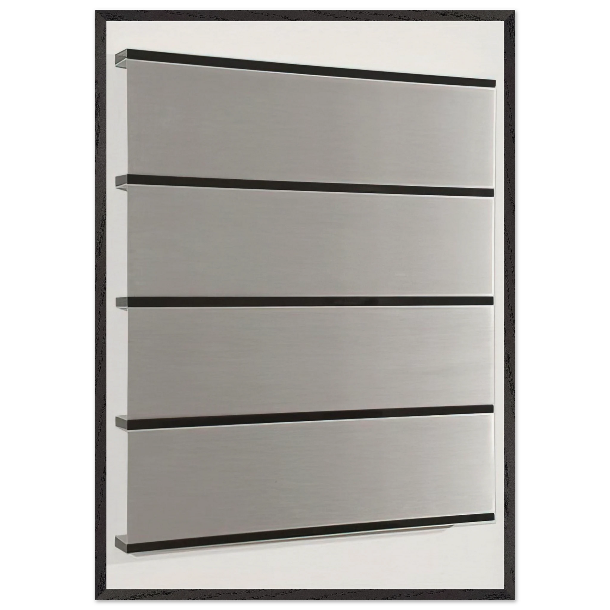 Untitled - 1986 - Donald Judd Framed Art Print – Black Wooden Frame - Default Title - -Framed Art Print