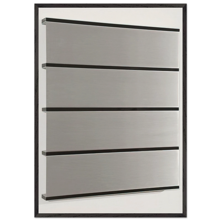 Untitled - 1986 - Donald Judd 70x100 cm / 28x40 inches Framed Art Print – Black Wooden Frame