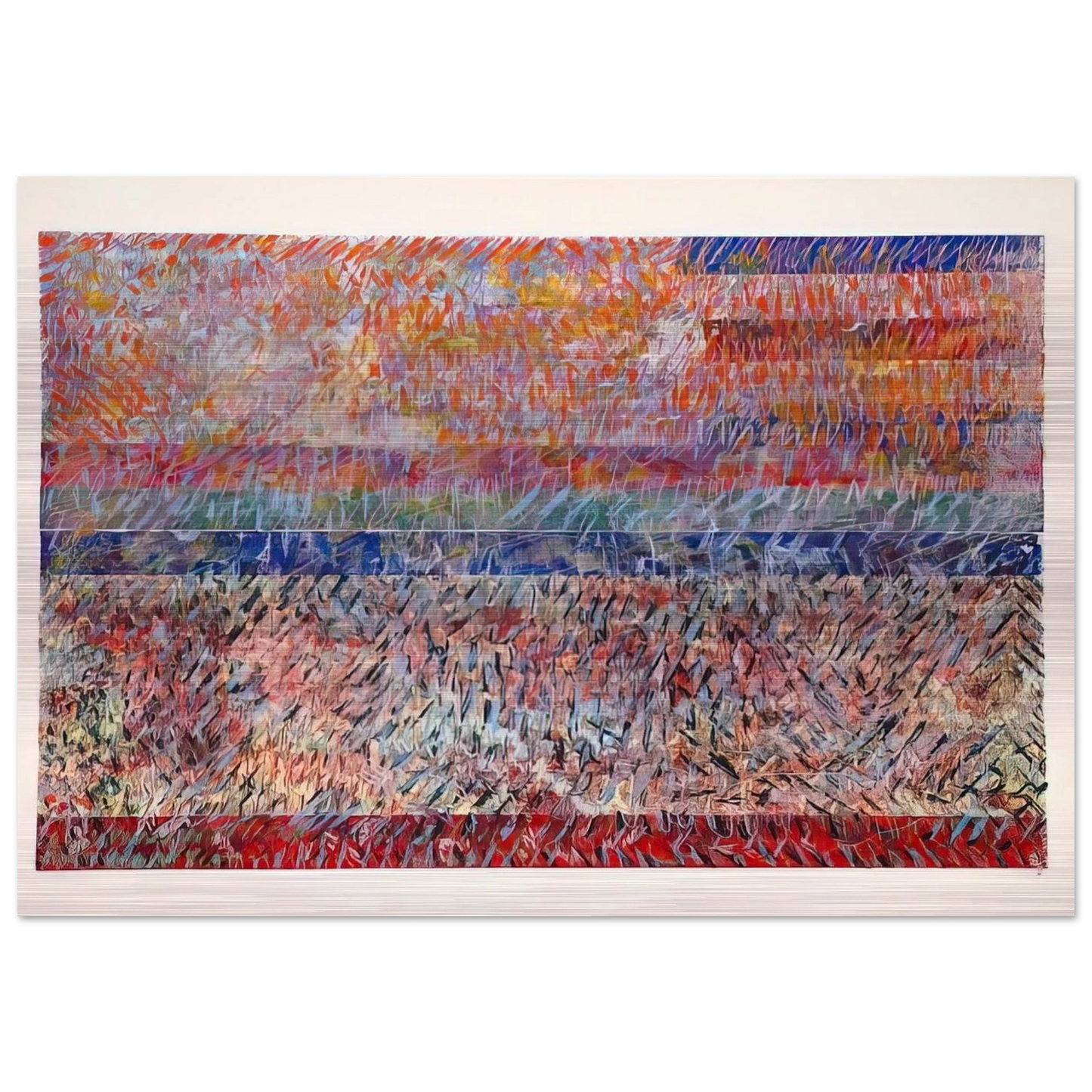 St. Albans - Sam Gilliam Brushed Aluminum Print - 70x100 cm / 28x40 inches | Sam Gilliam Aluminum Print | Sam Gilliam Prints