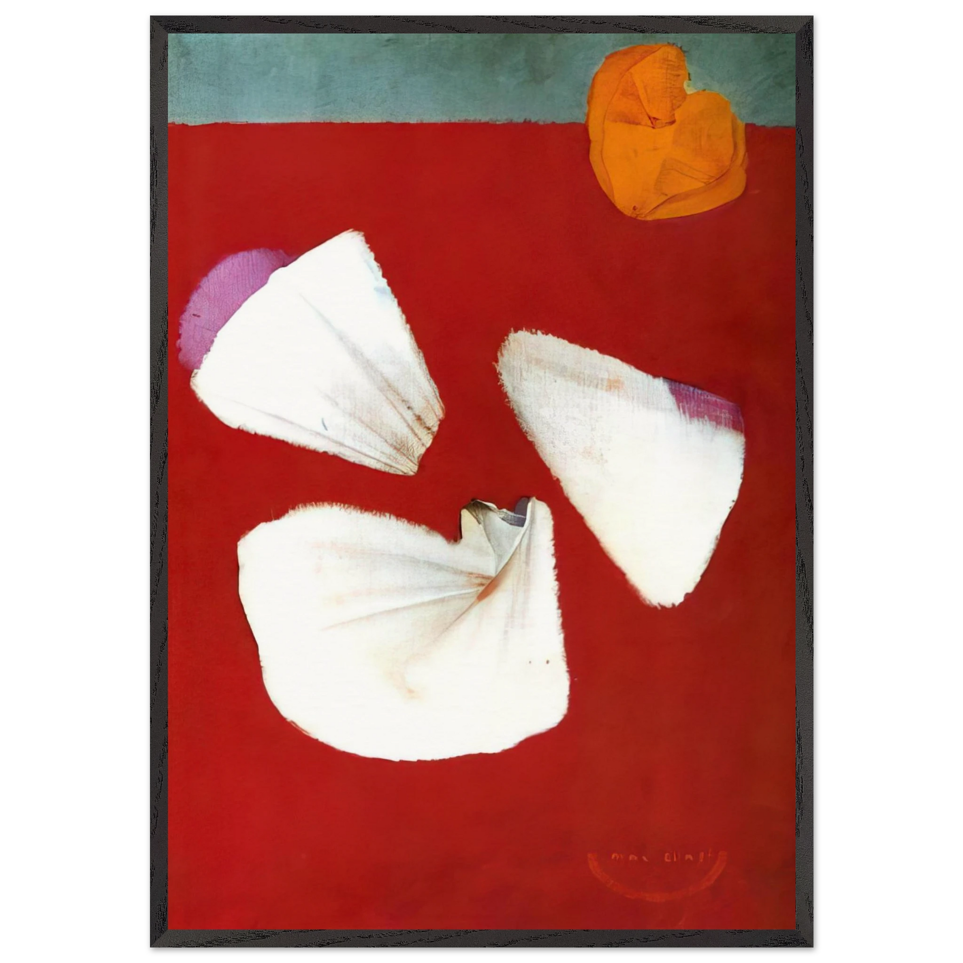 Shells and Flowers - Max Ernst Framed Art Print – Black Wooden Frame - Default Title - -Framed Art Print