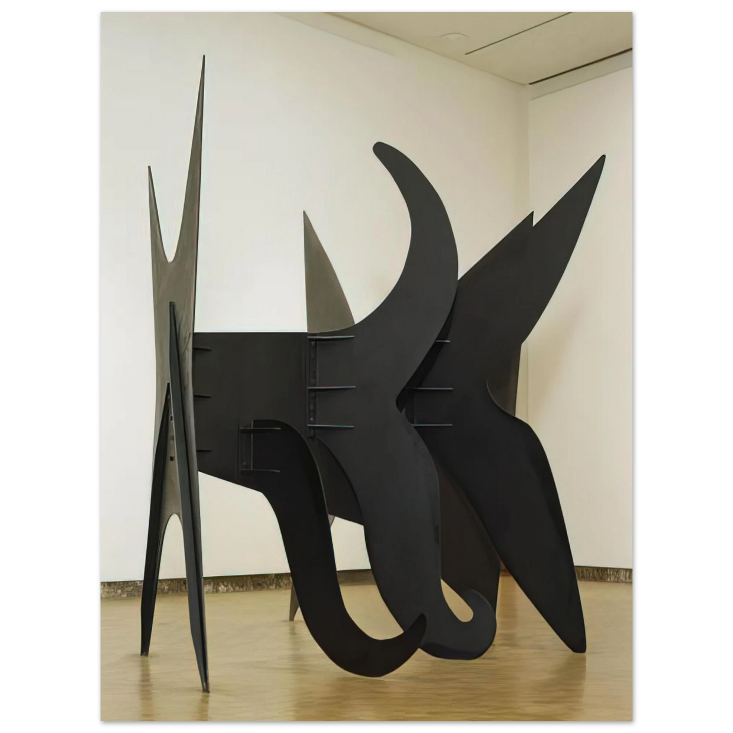 Alexander Calder - THE X AND ITS TAILS 1967 Fine Art Poster - 13x18 cm / 5x7 inches