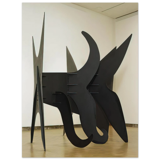 Alexander Calder - THE X AND ITS TAILS 1967 Fine Art Poster - 13x18 cm / 5x7 inches
