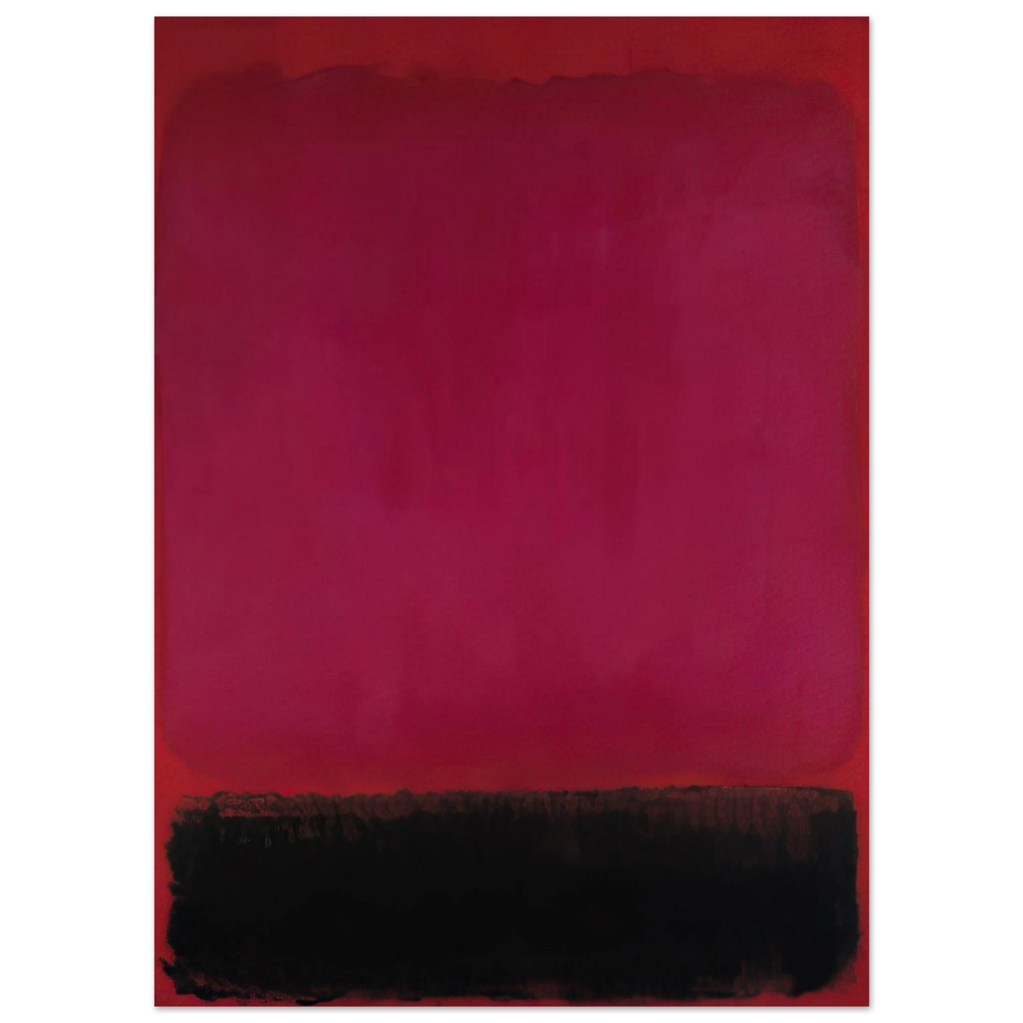 Helen Frankenthaler - Untitled - 1967 Wall art - 15x20 cm / 6x8 inches - Premium Wooden Framed Poster With Fine Art Paper - White frame