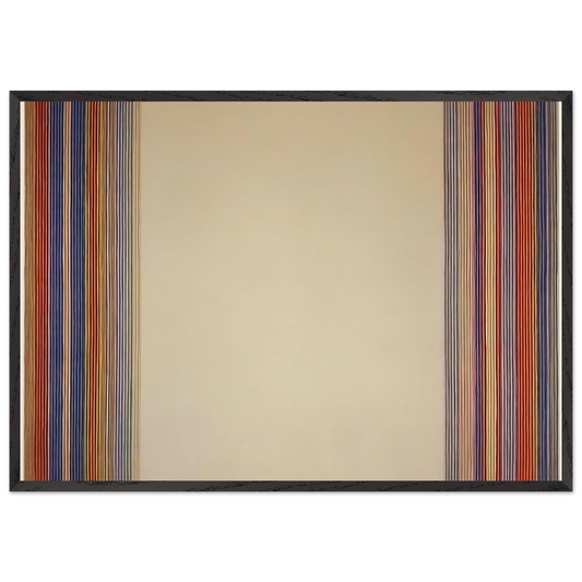 Kings Gate - 1978 - Gene Davis Framed Art Print – Black Wooden Frame - Default Title - -Framed Art Print