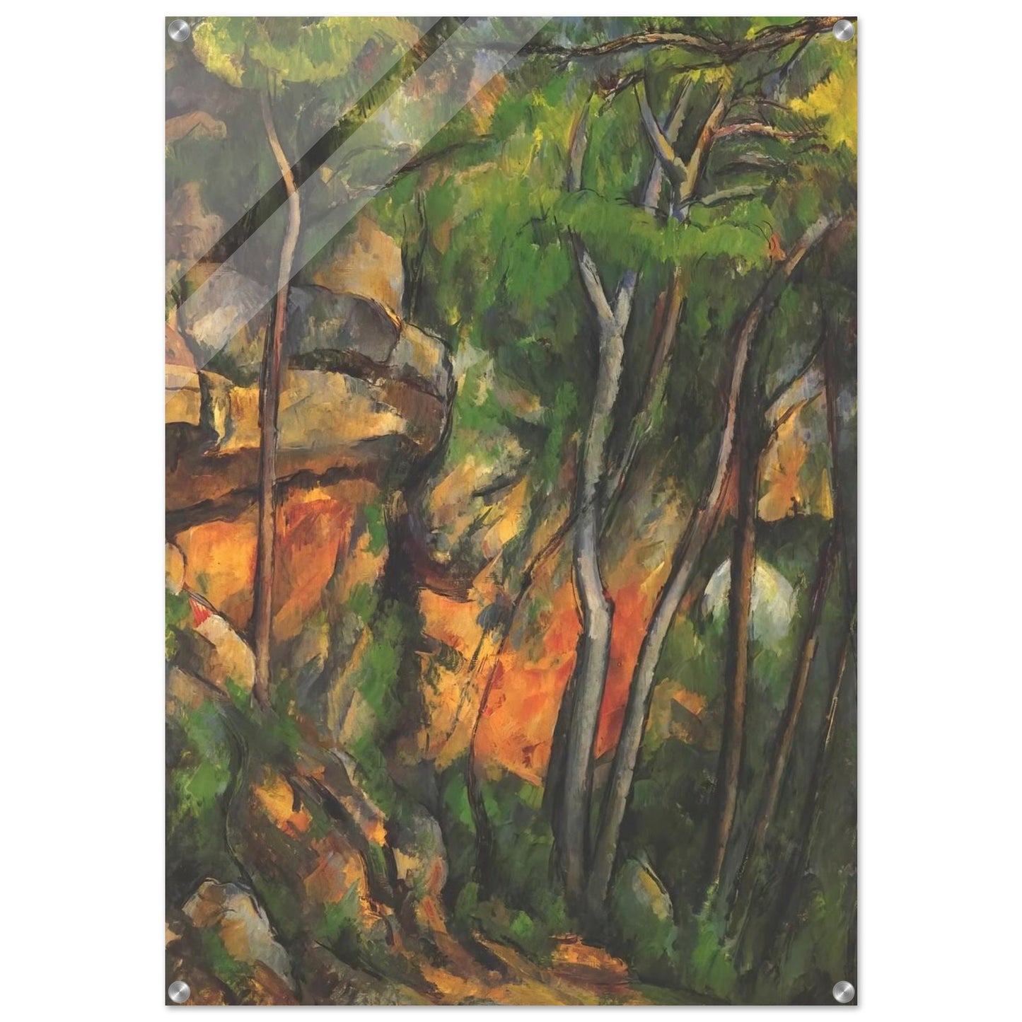 In the Park of the Chateau Noir - Paul Cézanne Acrylic Print - 70x100 cm / 28x40″ inches