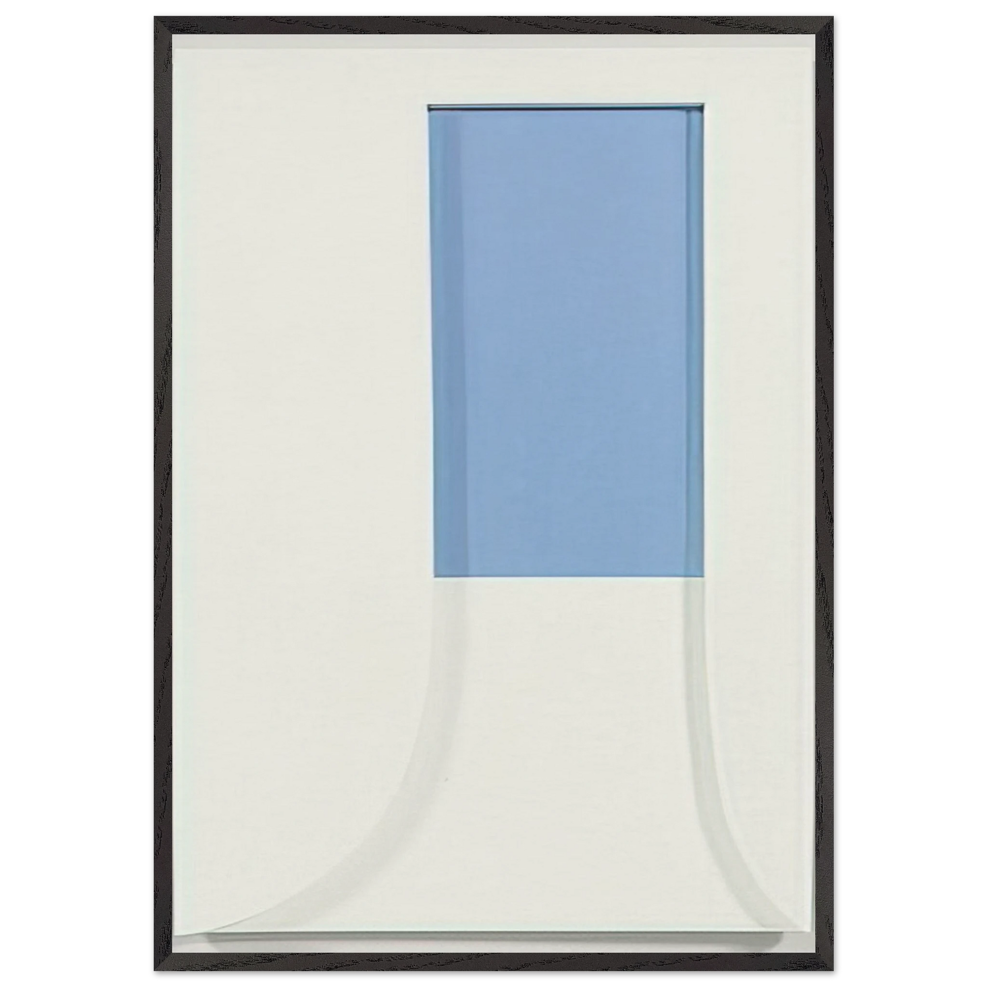 Relief with Blue - Ellsworth Kelly Framed Art Print – Black Wooden Frame - Default Title - -Framed Art Print