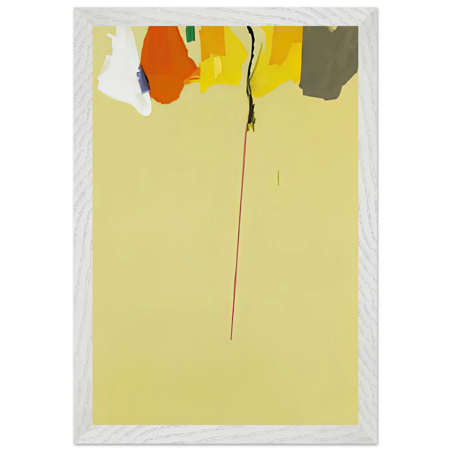Helen Frankenthaler - Rapunzel, 1974- Wall Art - 60x80 cm / 24x32 inches - Premium Wooden Framed Poster With Fine Art Paper - Wood frame