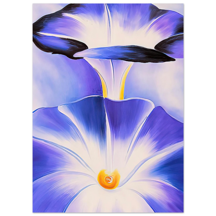Georgia O'Keeffe - Blue Morning Glories Fine Art Poster