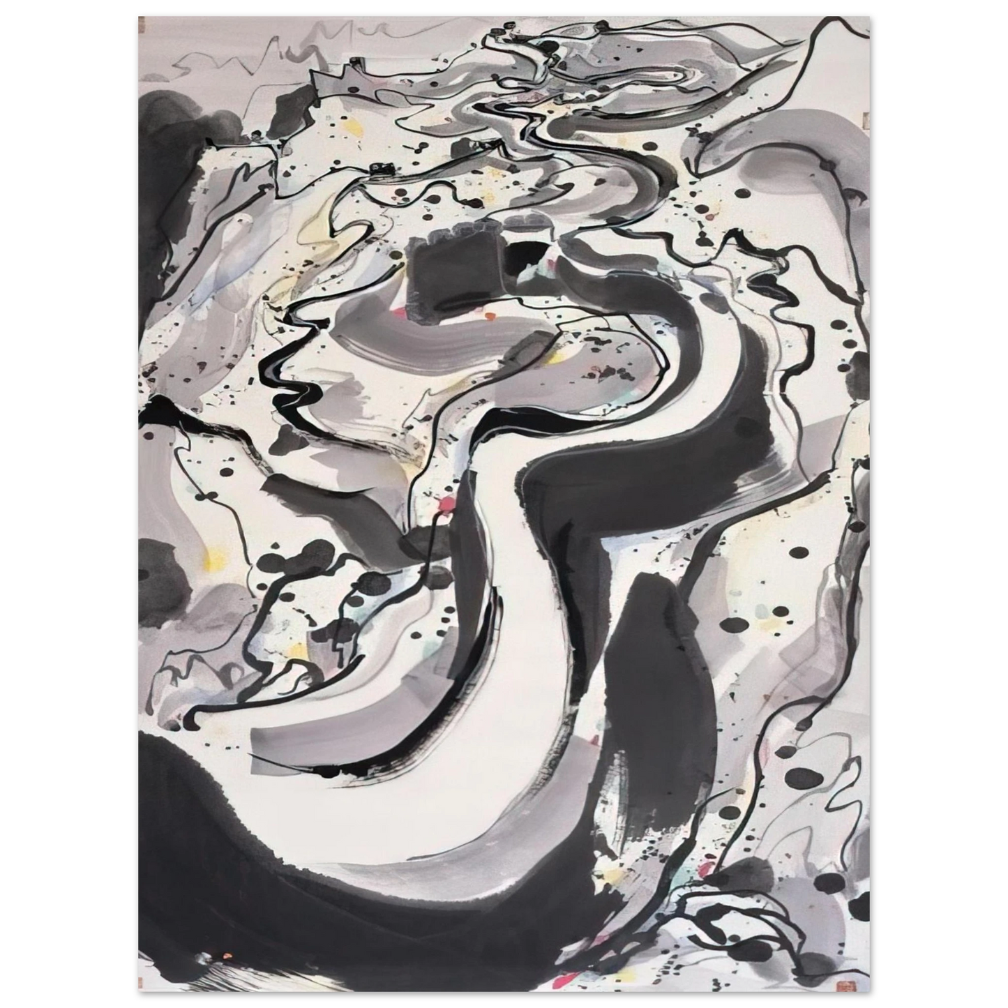 Wu Guanzhong - The Great Wall I - 1986 Fine Art Poster - Default Title
