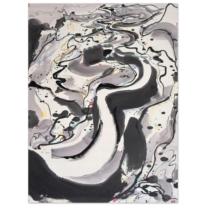 Wu Guanzhong - The Great Wall I - 1986  75x100 cm / 30x40inches Fine Art Poster