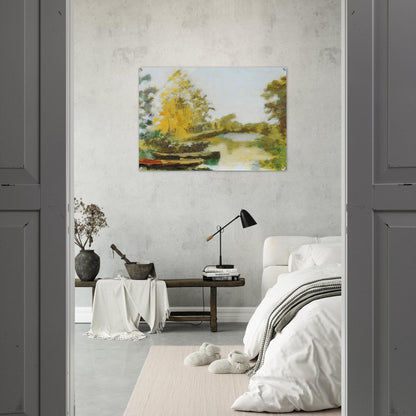 BANKS OF THE CANAL 1903 - Henri Matisse Acrylic Print - 70x100 cm / 28x40″ inches | Henri Matisse Wall Art | Henri Matisse Prints