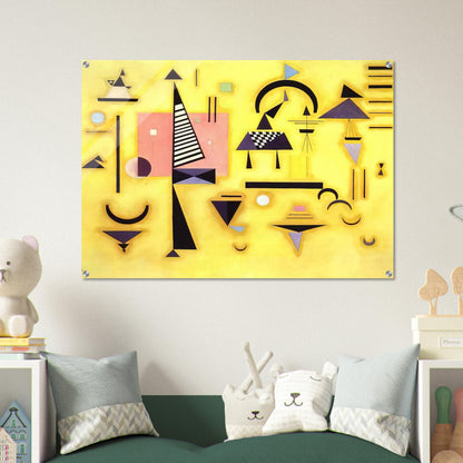 DECISIVE PINK 1932 - Wassily Kandinsky Acrylic Print - 70x100 cm / 28x40″ inches | Wassily Kandinsky Wall Art | Wassily Kandinsky Prints