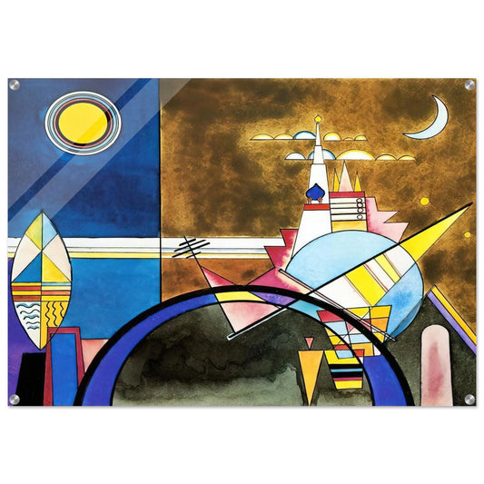 PICTURE XVI THE GREAT GATE OF KIEV STAGE SET FOR MUSSORGSKY S PICTURES AT AN EXHIBITION IN 1928 - Wassily Kandinsky Acrylic Print - 70x100 cm / 28x40″ inches | Wassily Kandinsky Wall Art | Wassily Kandinsky Prints