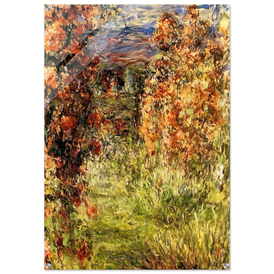 The House among the Roses 2 - claude monet Acrylic Print - 70x100 cm / 28x40″ inches