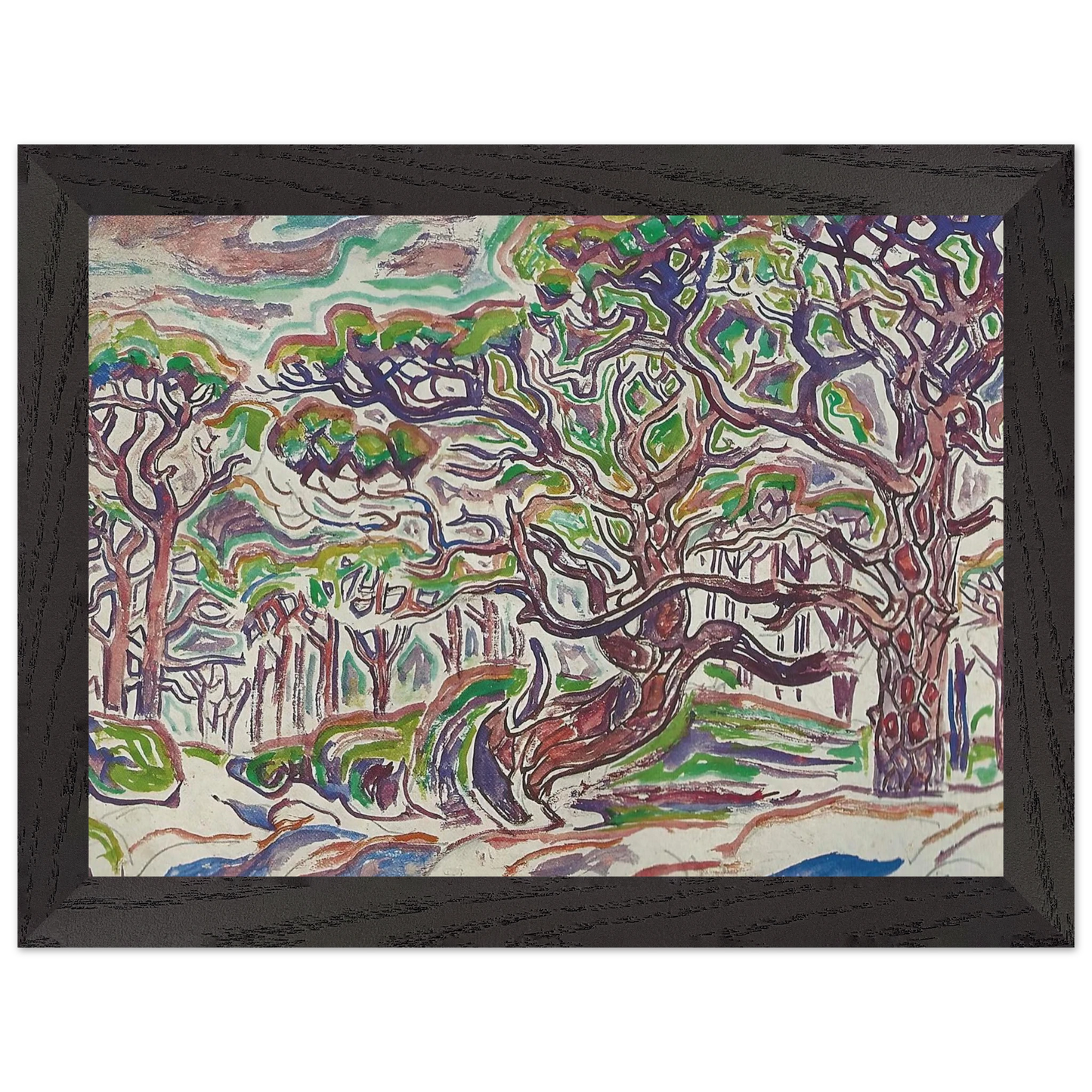 Walter Inglis Anderson - Walter Anderson Wall art - 40x50 cm / 16x20 Inches - Premium Wooden Framed Poster With Fine Art Paper - Wood frame