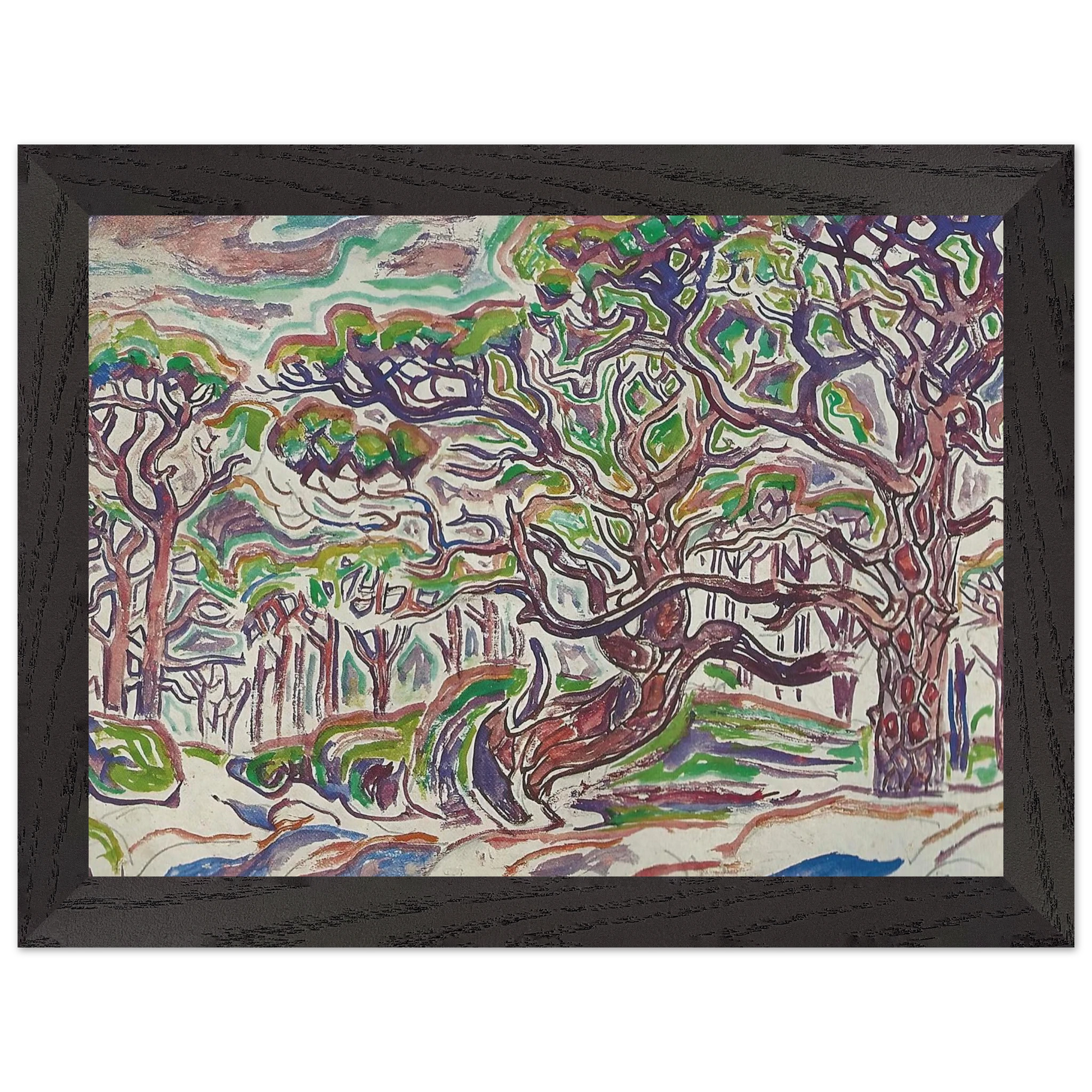 Walter Inglis Anderson - Walter Anderson Wall art - 40x50 cm / 16x20 Inches - Premium Wooden Framed Poster With Fine Art Paper - Wood frame