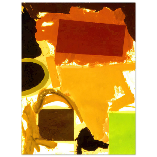 Ronnie Landfield - Abstract Painting with Boxes 2 - 1963 Fine Art Poster - Default Title