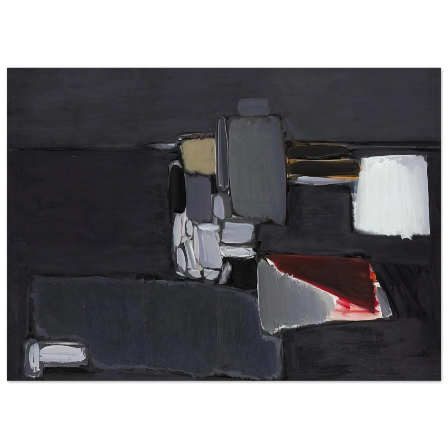 Nicolas de Stael - Nature morte en gris - 1955 Fine Art Poster - 40x60 cm / 16x24 inches