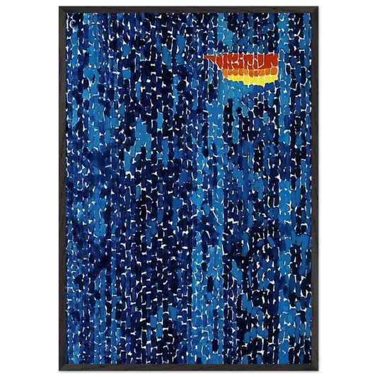 STARRY NIGHT AND THE ASTRONAUTS 1972 - Alma Woodsey Thomas Framed Art Print – Black Wooden Frame - Default Title - -Framed Art Print