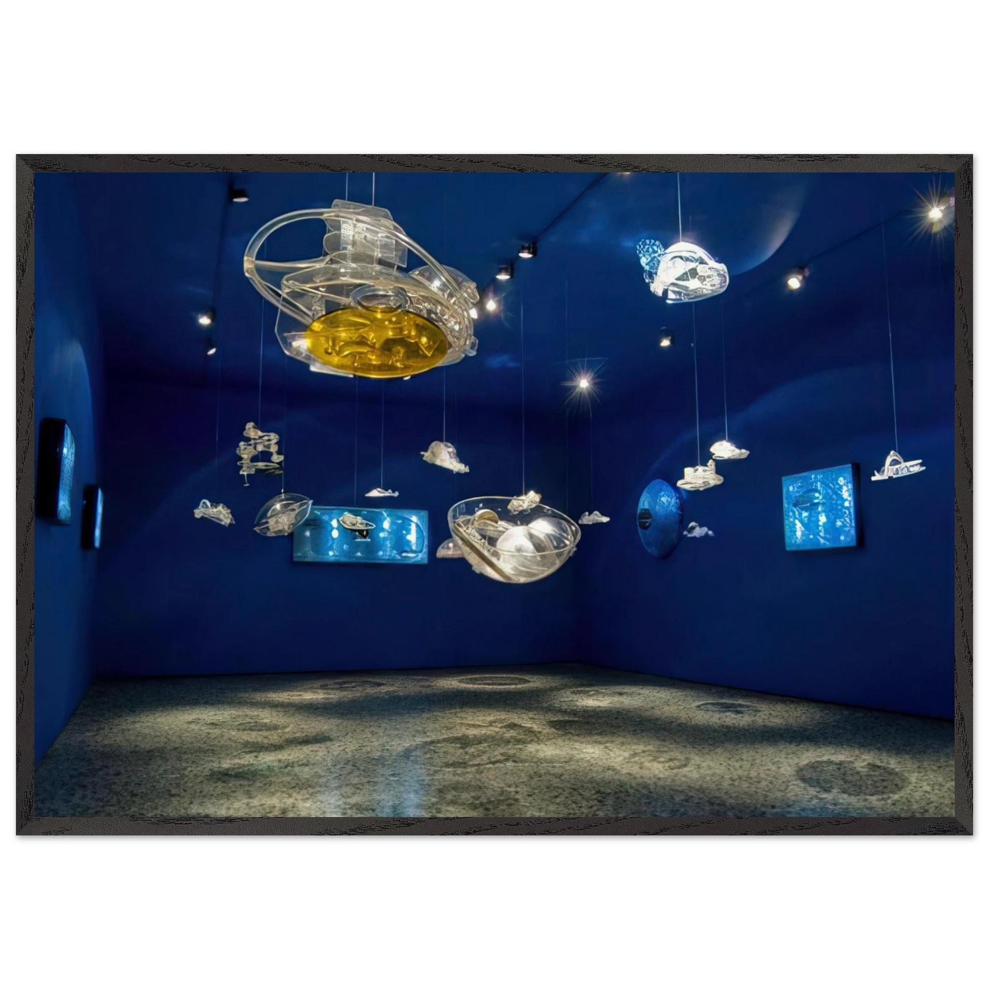 Hydrospatial Cities - 2009 - Gyula Kosice Framed Art Print – Black Wooden Frame - Default Title - -Framed Art Print