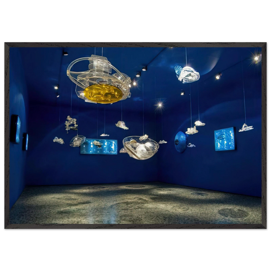 Hydrospatial Cities - 2009 - Gyula Kosice Framed Art Print – Black Wooden Frame - Default Title - -Framed Art Print