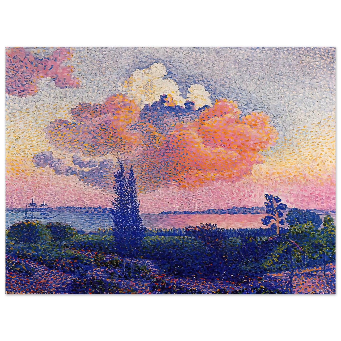 Henri-Edmond Cross - The Pink Cloud Fine Art Poster - Default Title