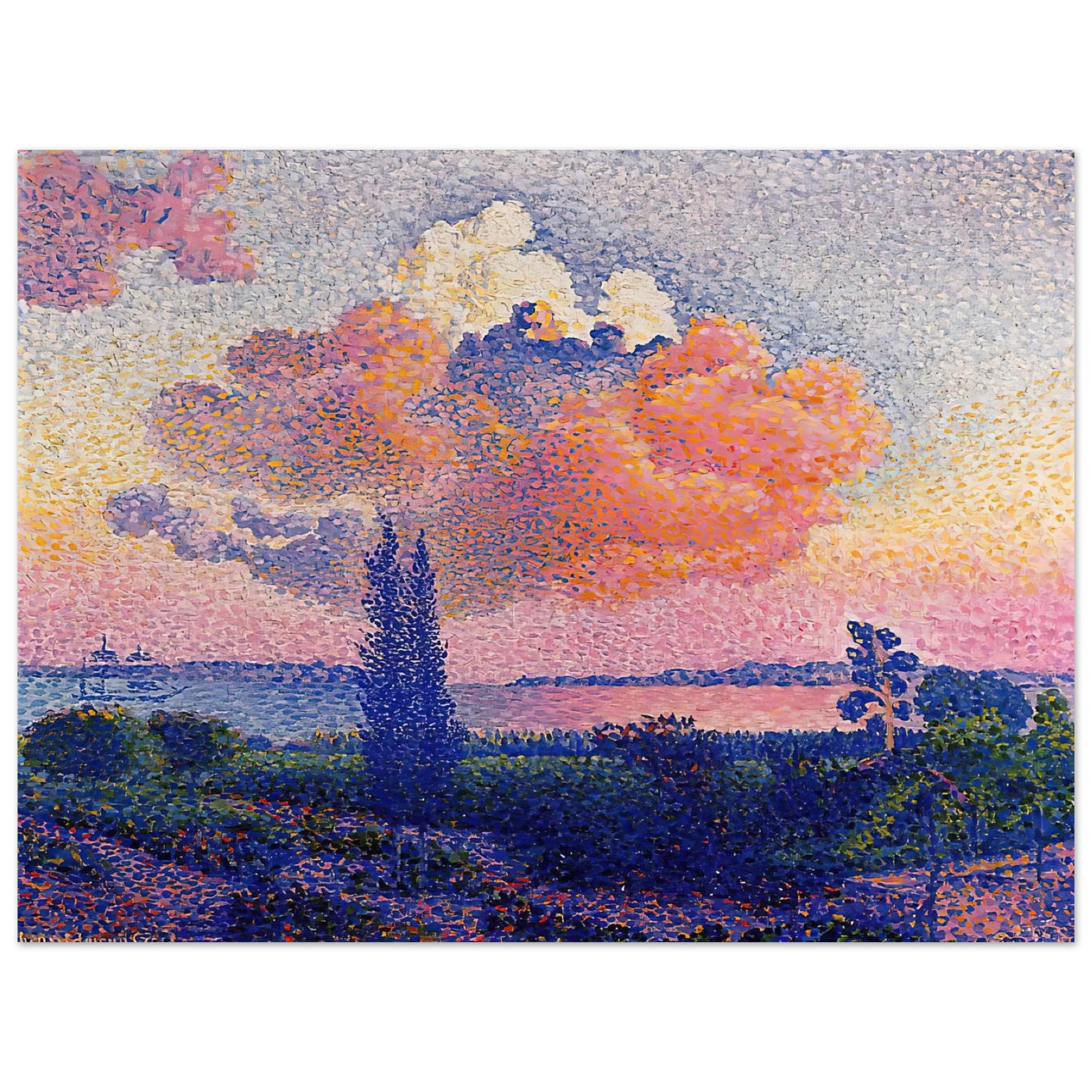 Henri-Edmond Cross - The Pink Cloud Fine Art Poster - Default Title